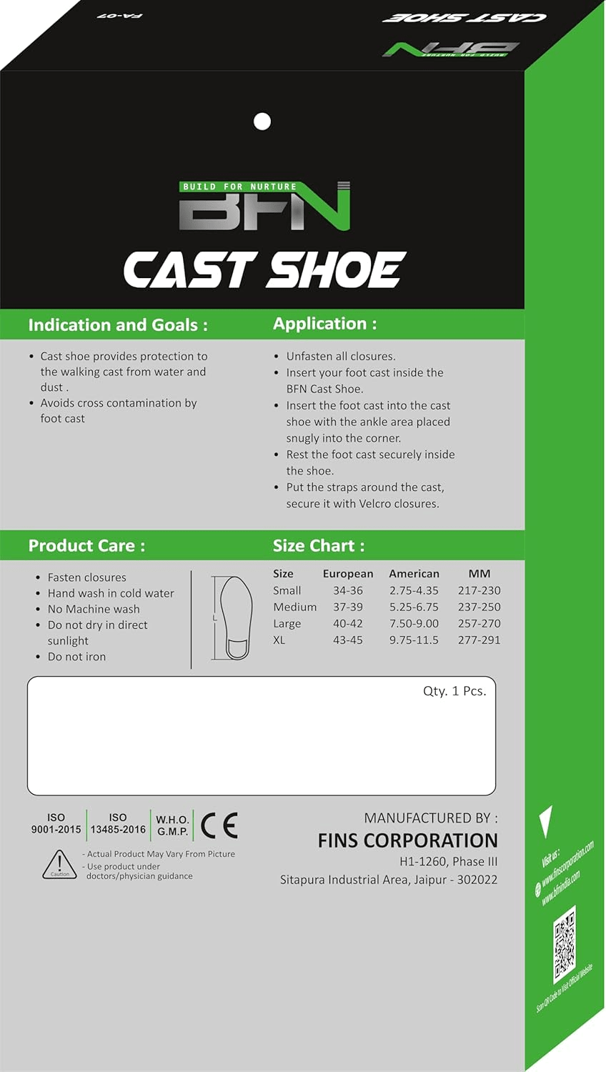 BFN Build For Nurture Cast Shoe - Global Surgicals