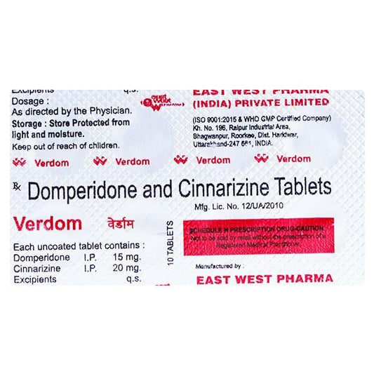 Verdom 15/20mg Tablet 10'S