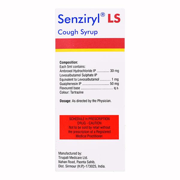 SENZIRYL LS MIXED FRUIT FLAVOUR COUGH Syrup 100ml
