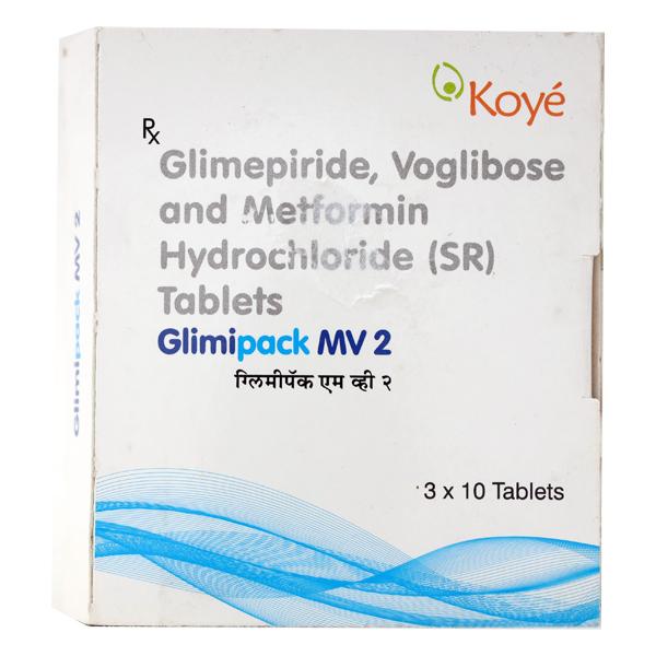 Glimipack MV 2mg Tablet 10'S