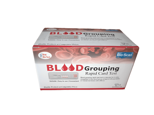 Bhat Bio - Scan Blood Grouping Rapid Card - Global Surgicals