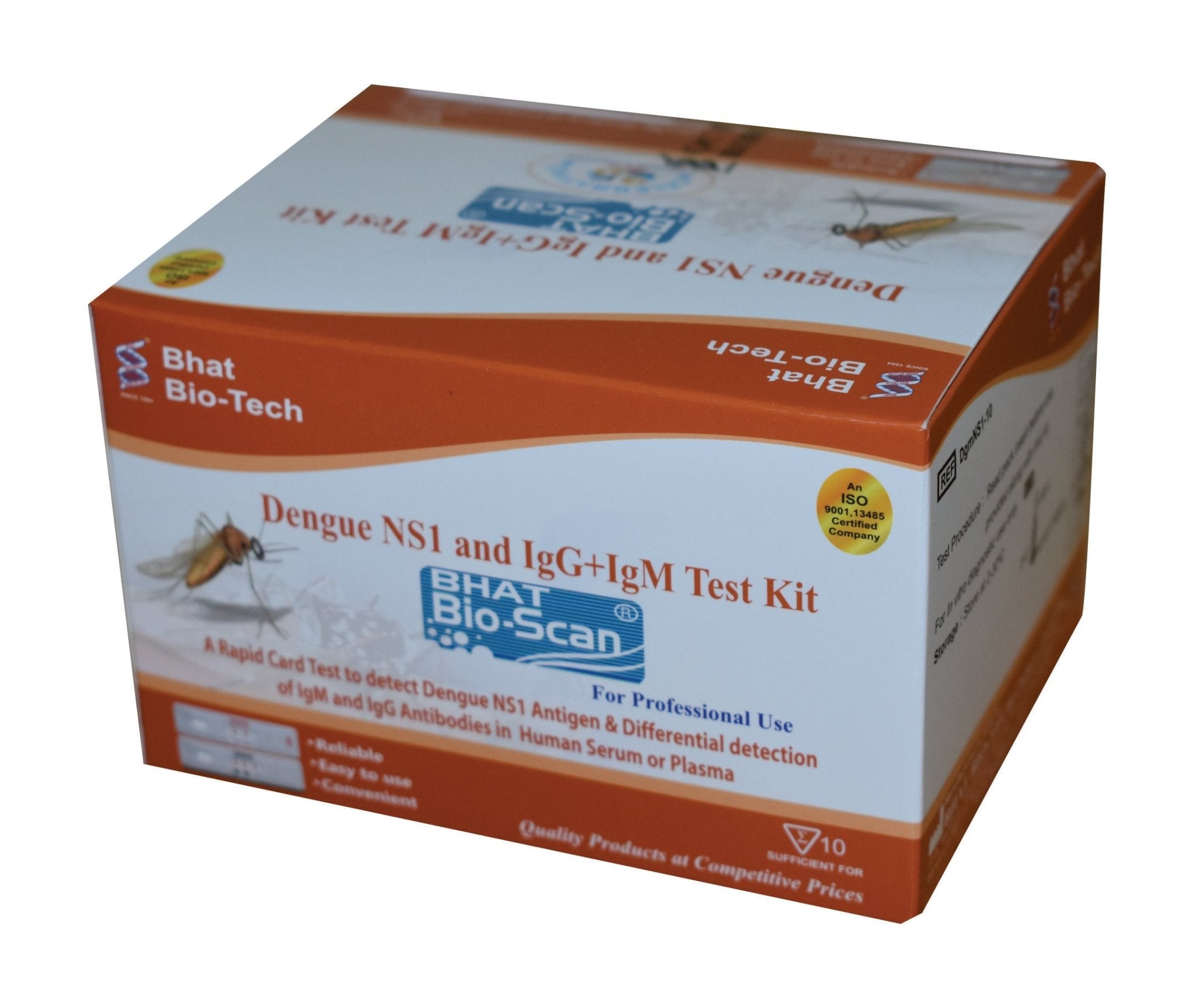 Bhat Bio - Scan Dengue NS1+IgG/IgM Rapid Card - Global Surgicals