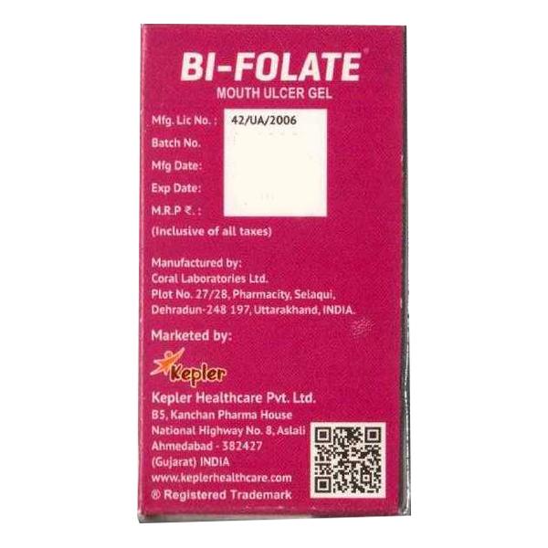 BI FOLATE MOUTH ULCER Gel 15ml - Global Surgicals