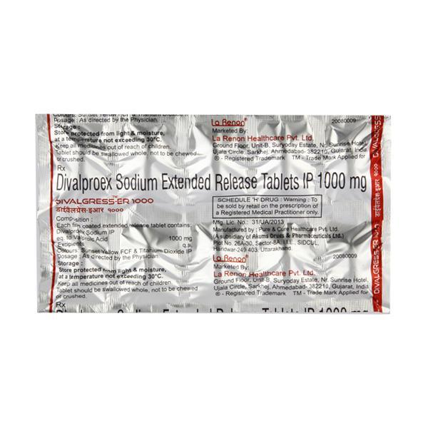 Divalgress ER 1000mg Tablet 10'S