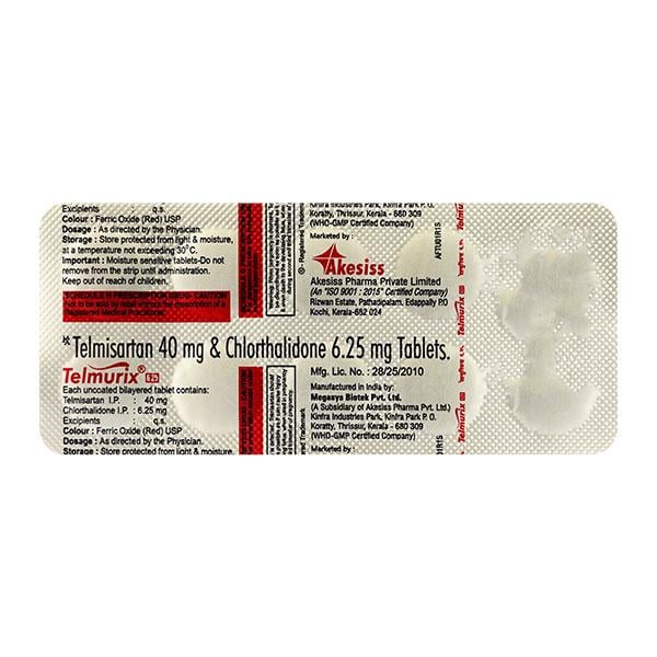Telmurix 40/6.25mg Tablet 10'S