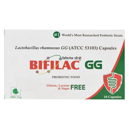 BIFILAC GG Sugar free & Gluten free Capsule 10's - Global Surgicals