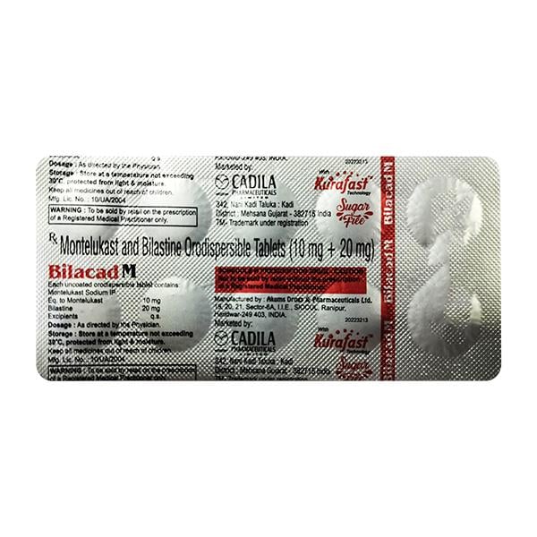 BILACAD M SUGAR FREE Tablet 10's - Global Surgicals