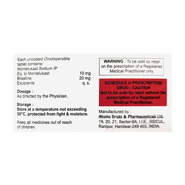 BILACAD M SUGAR FREE Tablet 10's - Global Surgicals