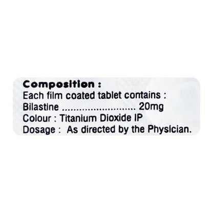 BILACALM Tablet 10's - Global Surgicals