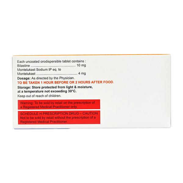 BILAFAV M ODT 10/4 Tablet 10's - Global Surgicals