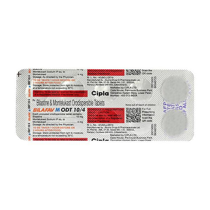 BILAFAV M ODT 10/4 Tablet 10's - Global Surgicals