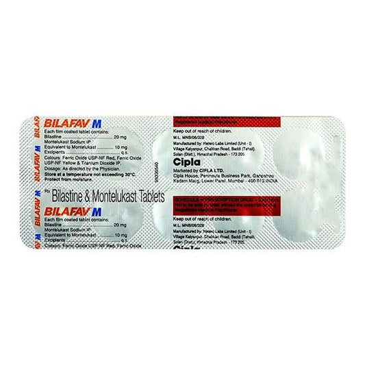 BILAFAV M Tablet 10's - Global Surgicals