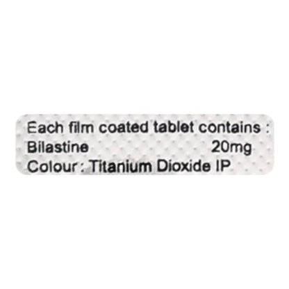 BILAHENZ 20mg Tablet 10's - Global Surgicals
