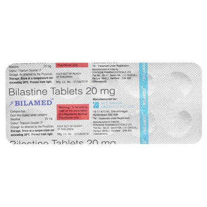 BILAMED 20 Tablet 10's - Global Surgicals