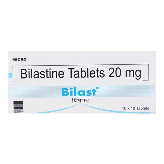 BILAST 20mg Tablet 10's - Global Surgicals