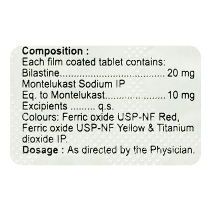 BILASTERO M Tablet 10's - Global Surgicals