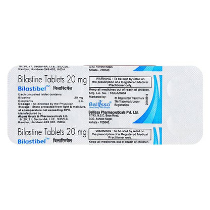 BILASTIBEL 20 Tablet 10's - Global Surgicals