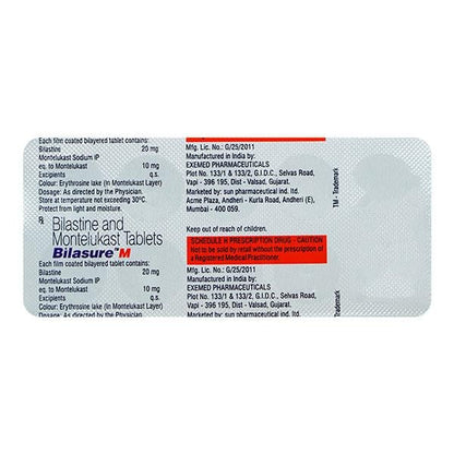 BILASURE M Tablet 10's - Global Surgicals