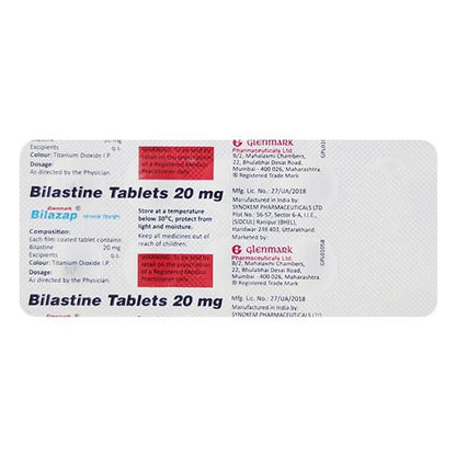 BILAZAP 20mg Tablet 10's - Global Surgicals