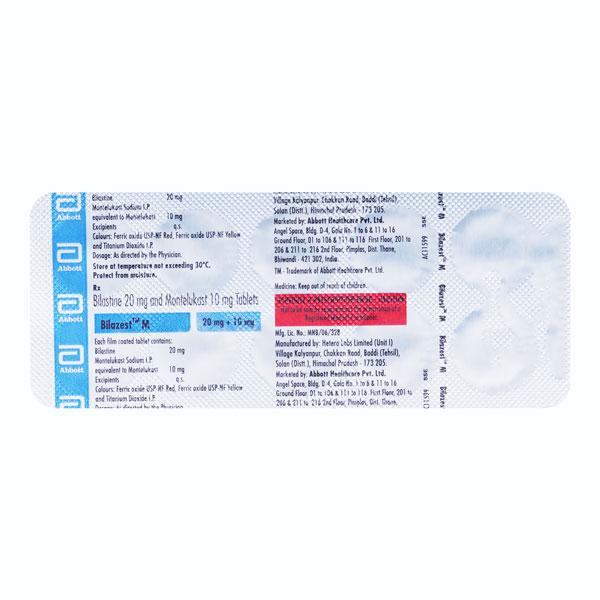 BILAZEST M Tablet 10's - Global Surgicals