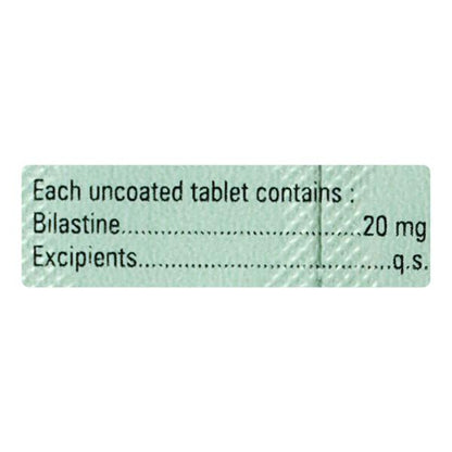 BILLACARE 20 Tablet 10's - Global Surgicals