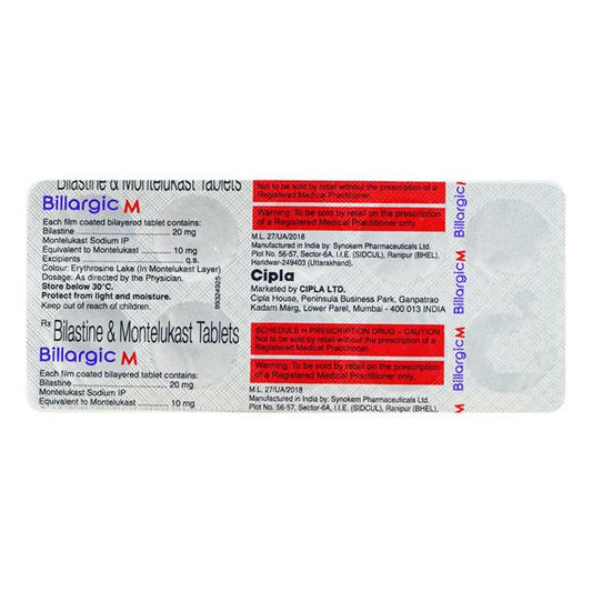 BILLARGIC M Tablet 10's - Global Surgicals