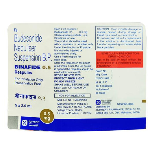 BINAFIDE 0.5 Respules 5x2ml - Global Surgicals
