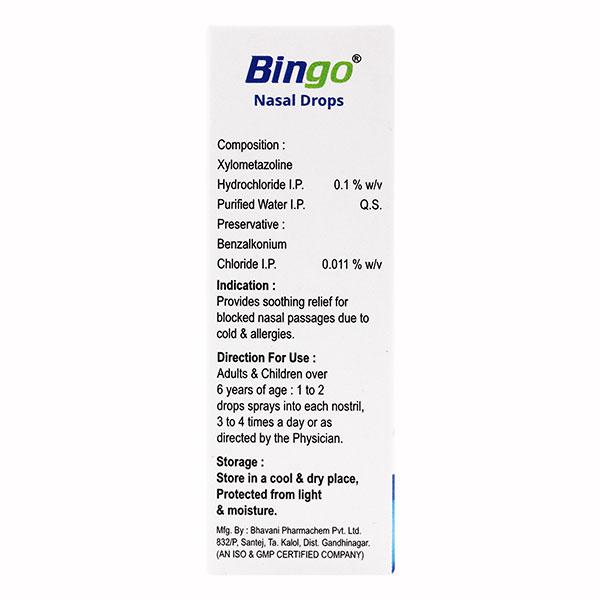 BINGO Nasal Drops 10ml - Global Surgicals