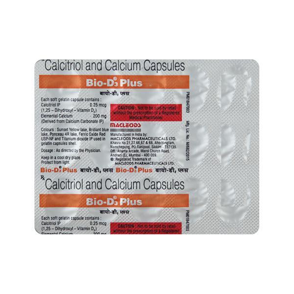 BIO D3 Plus Capsule 15'S - Global Surgicals