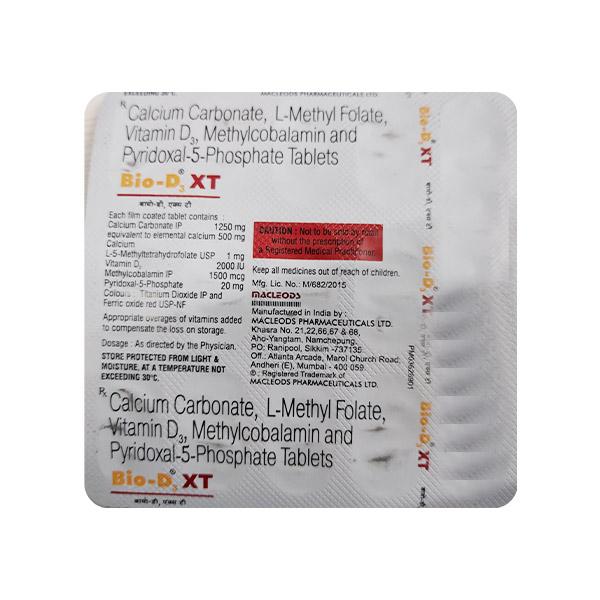 BIO D3 XT Tablet 15's - Global Surgicals