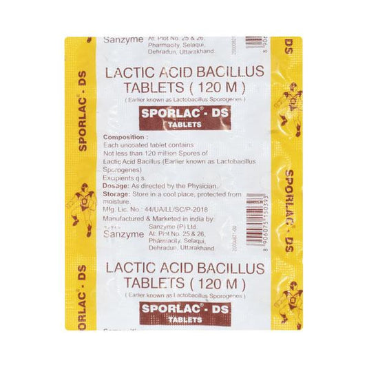 Sporlac DS Tablet 20'S