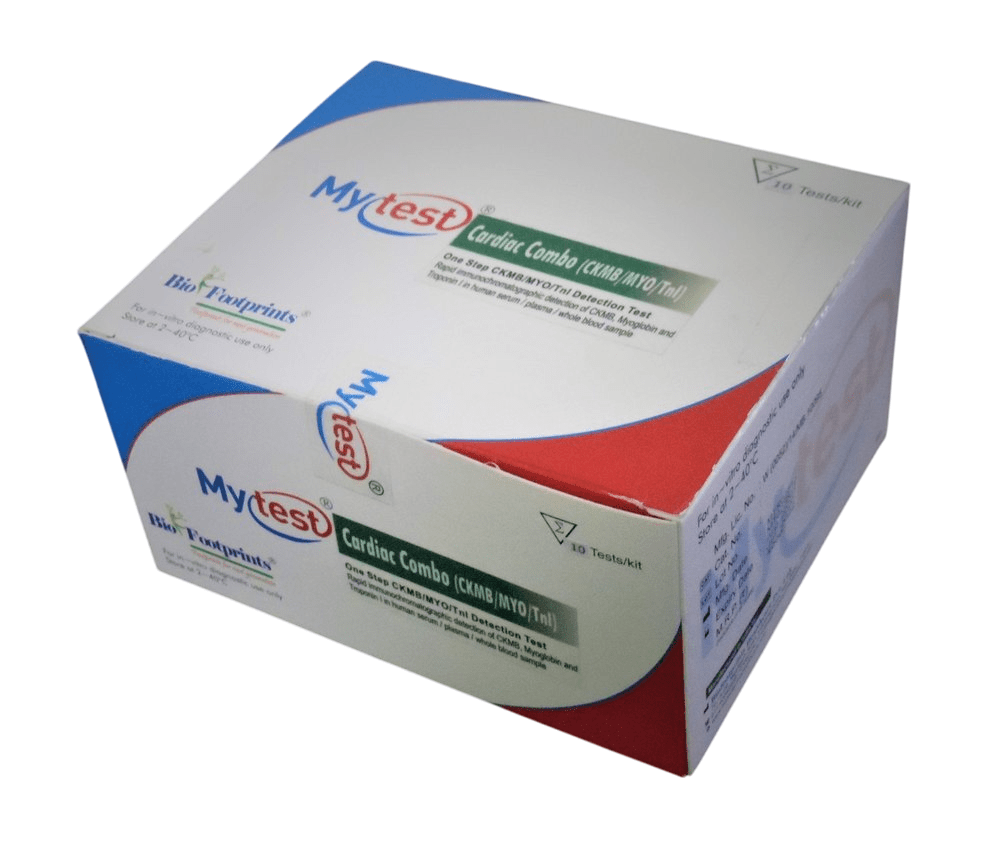 Biofootprints Mytest Cardiac Combo (CKMB/MYO/TnI) - Global Surgicals