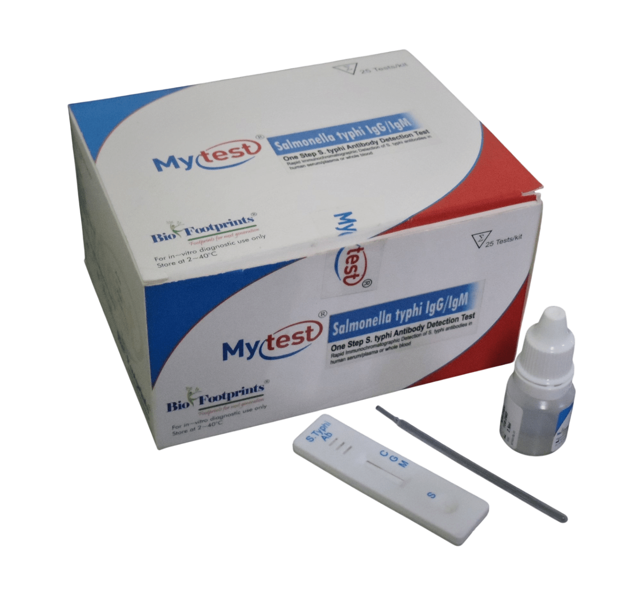 Biofootprints Mytest Salmonella Typhi IgM - Global Surgicals