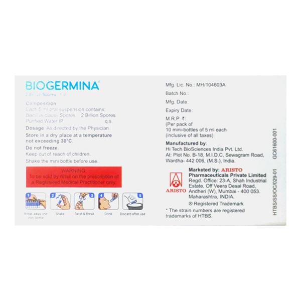 BIOGERMINA Suspension 10x5ml - Global Surgicals