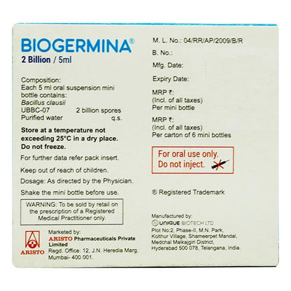 BIOGERMINA Suspension 6X5ml - Global Surgicals