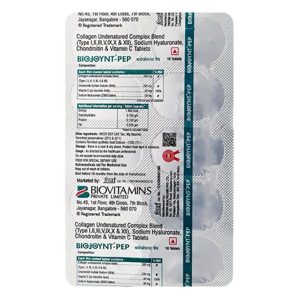 BIOJOYNT PEP Tablet 10's - Global Surgicals