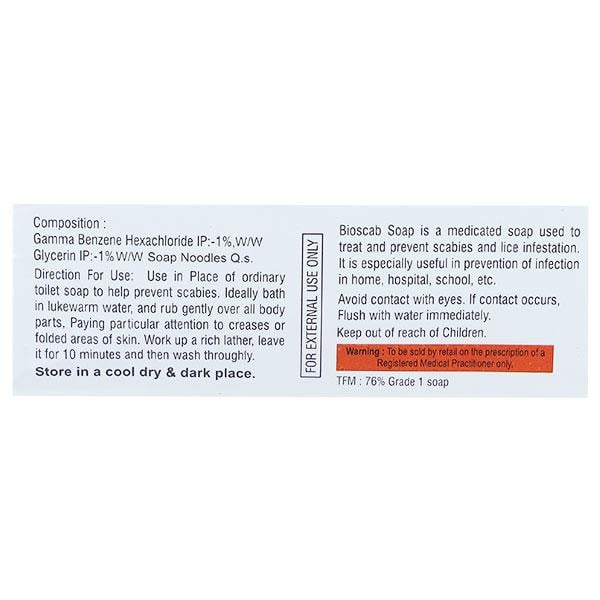 BIOSCAB Soap 75gm - Global Surgicals