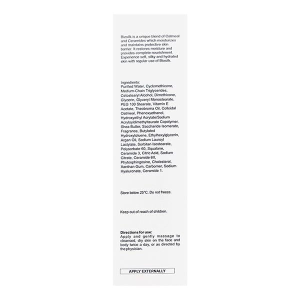 BIOSILK MOISTURIZING PARABEN FREE Cream 100g - Global Surgicals