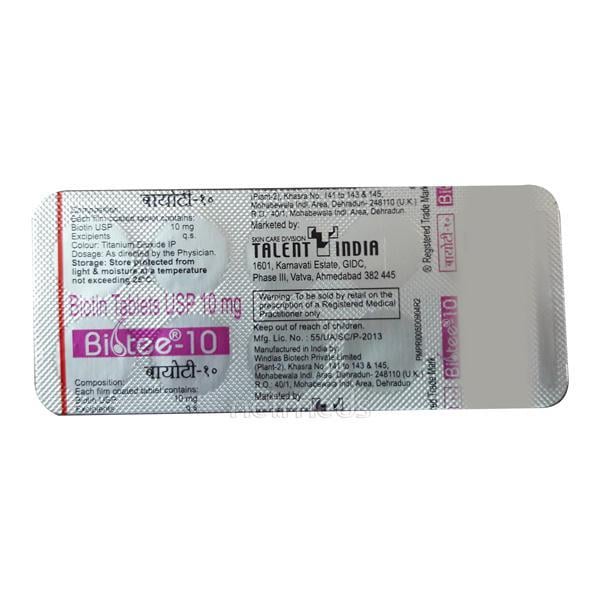 Biotee 10mg Tablet 10'S - Global Surgicals