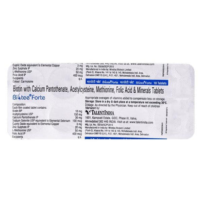 Biotee Forte Tablet 10'S - Global Surgicals