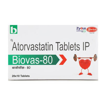 Biovas 80mg Tablet 10'S - Global Surgicals