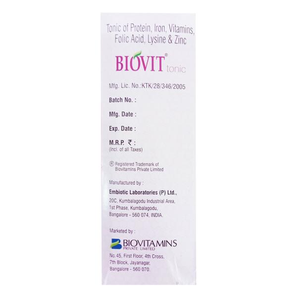 BIOVIT HONEY FLAVOUR Tonic 200ml - Global Surgicals