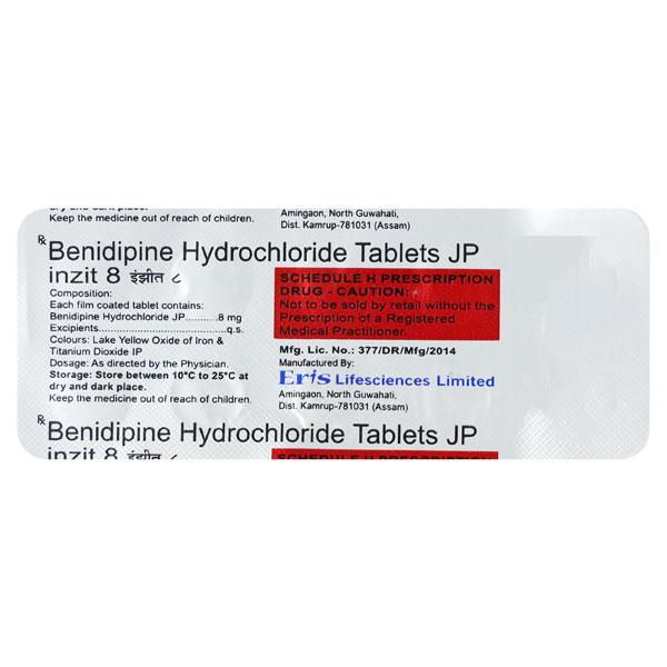Inzit 8mg Tablet 10'S