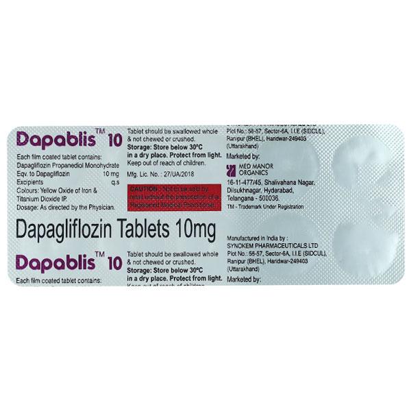 DAPABLIS 10 Tablet 10's