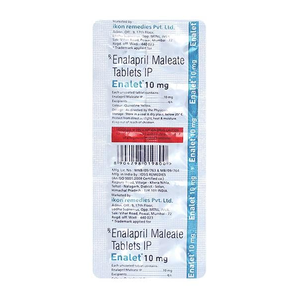 ENALET 10mg Tablet 10's