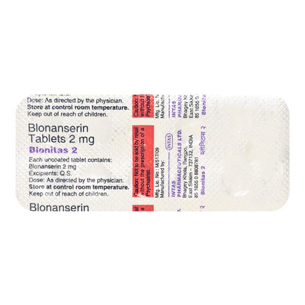 Blonitas 2mg Tablet 10'S - Global Surgicals
