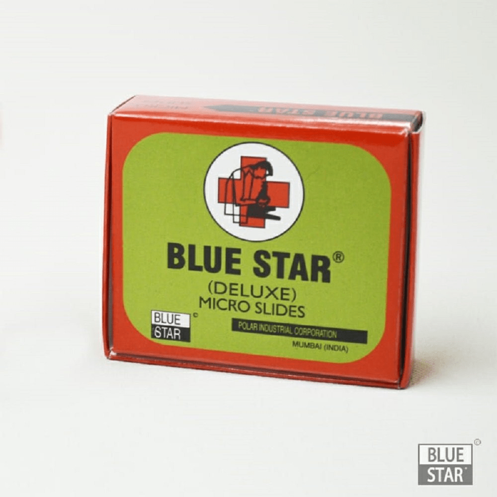 Blue Star Micro 75mmx25mm Super Deluxe 1.10mm Slide - Global Surgicals