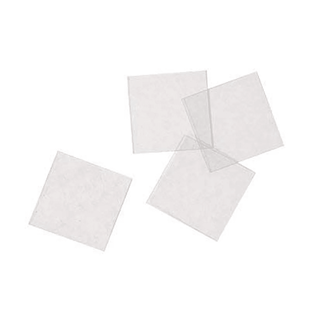 Blue Star Square No.0 24 x 24mm 10gms Coverslip - Global Surgicals