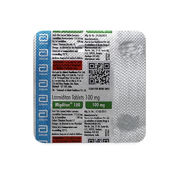MIGDITAN 100 Tablet 4's