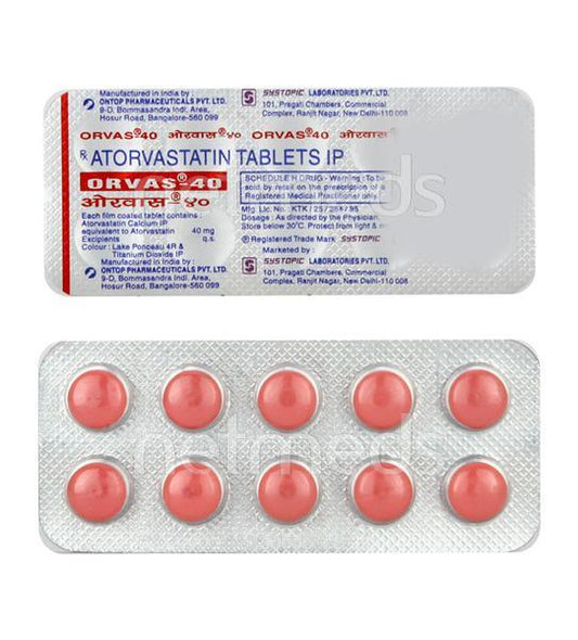 Orvas 40mg Tablet 10'S